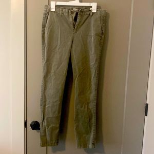 Green, Straight Leg cargo pants